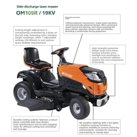 Tracteur tondeuse autoporté pour vergers, jardins et pelouses avec fonction de broyage et de paillage