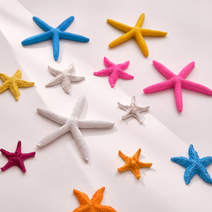 Estrella de Mar Artificial de Resina de 5.5 cm, Adorno de Acuario de Estilo Mediterráneo, Decoración para Bodas - Product Image 1