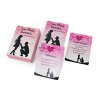 Jeu de cartes personnalisées haut de gamme pour couple, impression sur mesure, cartes holographiques pastel sorcières avec boîte