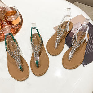 Sandales plates à tige haute pour femmes, tendance estivale, antidérapantes, polyvalentes, plage, dunes de sable - Product Image 6