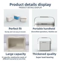 5L Mini Insulated Cooler Box Portable Ice Chest Car Outdoor Camping Cooler Bucket Home Picnic Food Storage Container