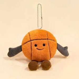 Llavero de Peluche con Forma de Balón Deportivo, Suave y Adorable, Baloncesto/Fútbol/Rugby/Tenis/Béisbol, Juguete de Peluche de Algodón PP de 15 cm, Venta al Por Mayor - Product Image 6