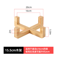 Support surélevé pour gamelles de chat et de chien en bambou écologique, design croisé, avec cadre antidérapant pour bols de nourriture et d'eau