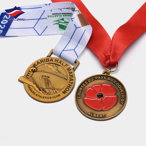 Medalla Deportiva de Atletismo para Niños, Mini Medalla de Metal para Competencia, Estilo Antiguo, Fabricada por Longzhiyu, 20 Años de Experiencia - Product Image 1