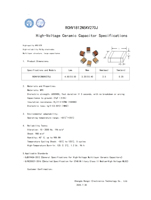 Condensateur céramique haute tension HV NPO 5KV 27pF de haute qualité pour circuits électroniques de précision.