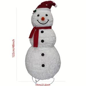 نموذج رجل الثلج الأمريكي التلسكوبي المصنوع من الحديد بطول 48 بوصة لعيد الميلاد، موديل YSJ-119 لترتيب الديكورات، رائج عبر الحدود - Product Image 6