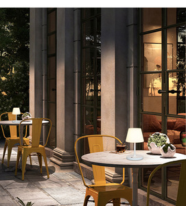 Nhà Máy 4000mAh không dây dẫn ánh sáng ban đêm không thấm nước bàn đèn cảm ứng thay đổi độ sáng hạt gỗ kết thúc cắm trại bàn đèn - Product Image 4