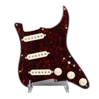YUANXIN ST-A0587 Pickguard pré-câblé écaille de tortue avec micro à aimant Alnico5 pour guitare électrique (plastique et métal)