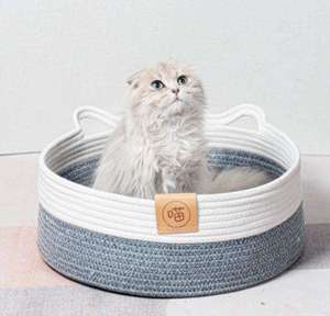 Popolare corda di cotone tessuto Cat Cat Nest quattro stagioni universale tessuto a mano gatto graffiatura lettiera Rattan <span class=keywords><strong>casa</strong></span> di cane lavabile - Product Image 1