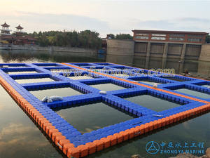 Jaula flotante para peces Cubo pontón modular Muelle flotante de plástico HDPE - Product Image 5