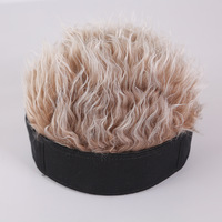 Perruque de cheveux courts pour hommes et femmes de bonne qualité, chapeaux réglables en coton synthétique, perruques tout-en-un pour hommes et femmes, chapeau de perruque élégant