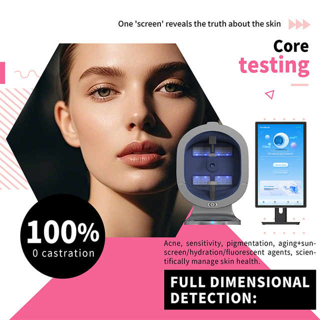 2026 Portable Skin Moisture Tester Digital Display For Facial Skin Moisture Oil Analyzer Age Humidity Skin Diagnosis Analyzer
