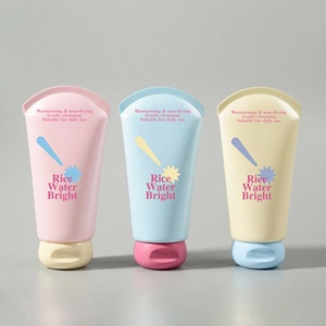 Tubo Cosmetico Personalizzabile Riciclabile PCR per Detergente Viso MOQ 5000 Tubo Squeeze Rotondo Ovale in ABL PBL PE per Crema Solare - Product Image 1