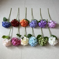 Fleur artificielle en soie d'hortensia, 72 pétales, fausses hortensias pour décoration florale de plafond de salle de mariage, allée fleurie