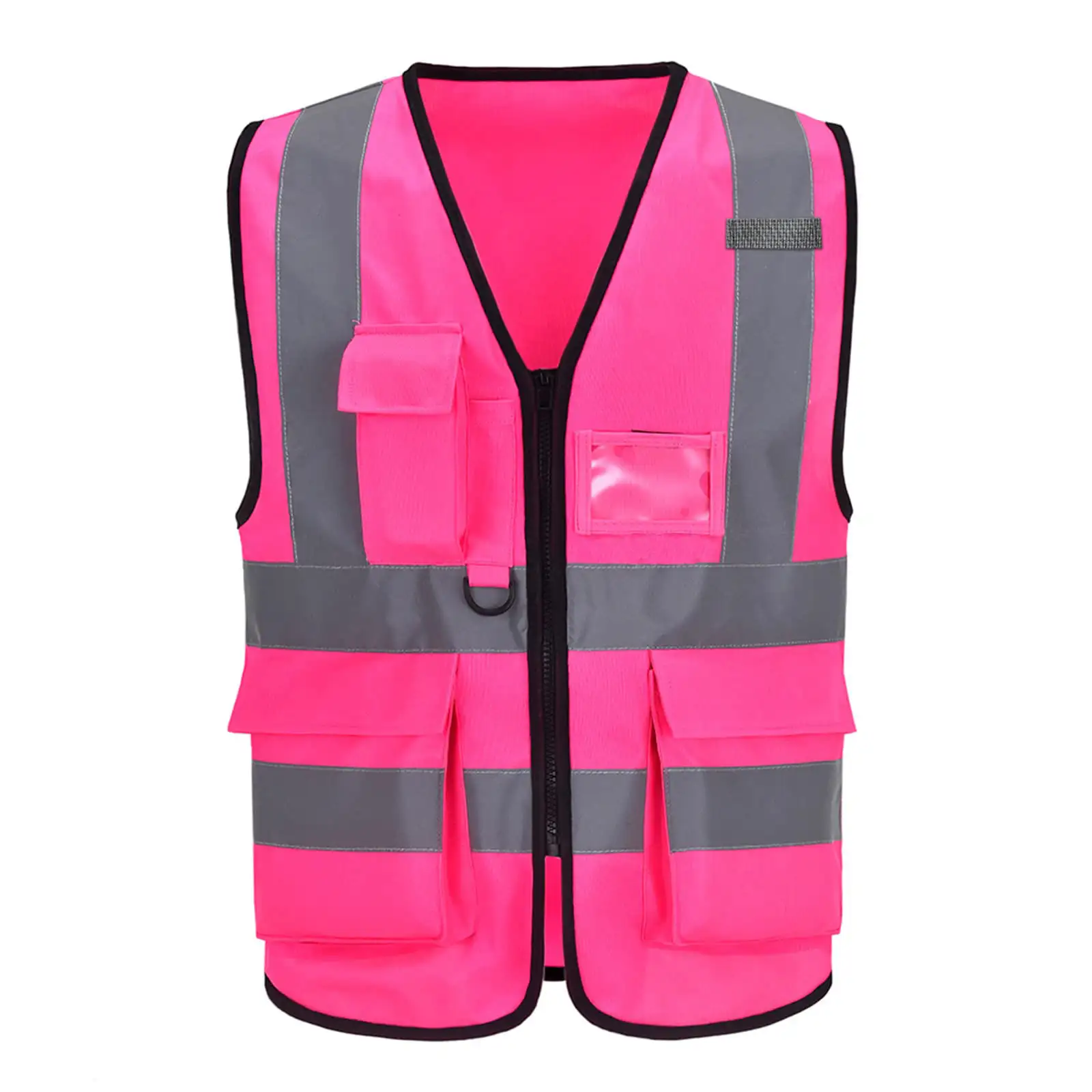 Gilet de travail de construction gilet de sécurité gilet réfléchissant avec gilet réfléchissant de sécurité routière en polyester standard réfléchissant