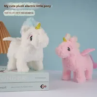 Jouet Cheval Électrique Super Doux en Peluche Qui Émet des Sons, Marche et Balança la Queue, 31-50cm, Pour Enfants de 4-6 Ans, Unisexe, Idéal Anniversaire et Anti-Stress