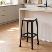 Chaises de bar en métal U-best, mobilier commercial, style moderne et luxueux, en bois massif, tabourets confortables