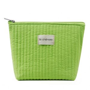 Sac à cosmétiques matelassé en coton style bohème chic avec coutures robustes, idéal pour les étudiants et les voyageurs - Product Image 3