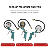 Electric Vehicle Motorcycle Fast Inflate Inflator Pressure Gauge Quiet Universal Voltage Tire Air Gun