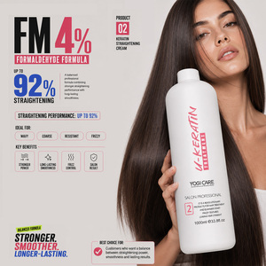 YOGI CARE FM Free 4% 8% Fórmula con Queratina, Crema Alisadora para el Cabello, Tratamiento Suavizante para Cabello Fino a Grueso - Product Image 4