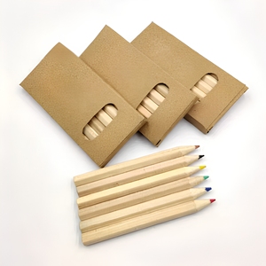 Boîte d'emballage en carton kraft vide pour crayons de couleur, personnalisée avec logo, pour papeterie artistique, vente en gros - Product Image 6