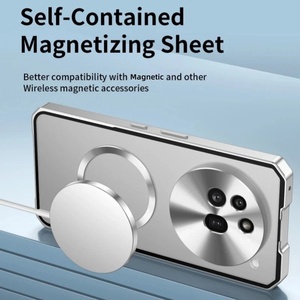 Funda Magnética Híbrida con Marco Metálico para Nothing Phone 3 5G, Parte Trasera Transparente Esmerilada de PC, Resistente a Impactos - Product Image 5