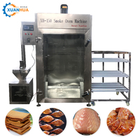 Four de fumage électrique XH-150, capacité 150 kg, machine à fumer les aliments, équipement de fumage à chaud et à froid pour viande, saucisses, poisson