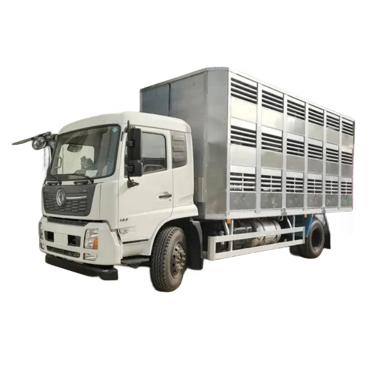 Dongfeng 4x2, грузовик для перевозки животных, свиней, с системой кормления, автопогрузка, грузовик для животных