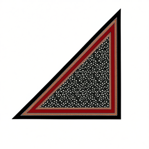 Sciarpa triangolare multifunzionale 60x135 cm per uso esterno con motivo floreale - Product Image 2