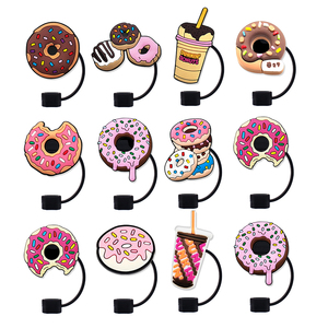 Proveedor de Tapas de Silicona de 10 mm para Vasos de Bebidas, Adornos para Vasos, al por Mayor, Comida Americana, <span class=keywords><strong>Dunkin</strong></span> <span class=keywords><strong>Donuts</strong></span> - Product Image 3