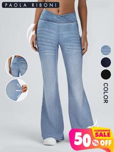 High <b>Waist</b> Skinny <b>Elastic</b> Straight <b>Jeans</b> Women Hip-Lifting Slimming Casual Breathable Summer Vintage Full-Length Denim - Product Image 3