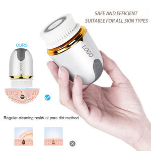 2022 Kostenlose Probe Gesichts reiniger <span class=keywords><strong>Massage</strong></span> gerät Private austauschbare Reinigungs bürsten kopf Wasserdichte elektrische Gesichts bürste - Product Image 5