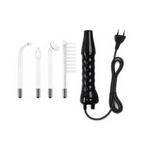 IFINE Beauty Baguette faciale haute fréquence professionnelle avec 4 électrodes en verre interchangeables, appareil de soin de la peau pour le visage et le cou