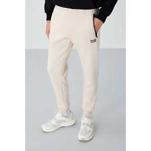 Pantalones Deportivos de Forro Polar para Hombre Cesar Beige, Cintura Elástica, Casuales, Transpirables - Product Image 4