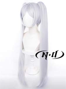 Venta al por Mayor: Pelucas de Anime para Cosplay Miku Rascal, Marrón Claro, Alta Calidad, Liso, Fibra de Alta Temperatura, Resistente al Calor, Densidad del 130% - Product Image 3