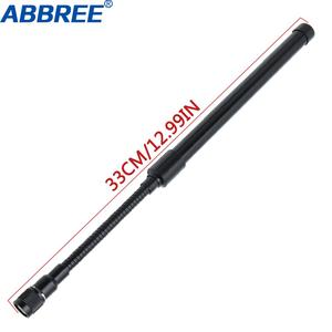 ABBREE 33cm/12.99In TNC VHF UHF doble banda 144/430Mhz plegable cuello de cisne táctico Walkie Talkie antena para TK-378 UN/PRC-152 148 - Product Image 5