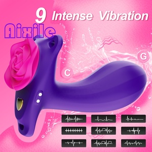 Vibrador de bragas con forma de rosa, vibrador de punto G para montar, estimulador de clítoris, consolador vibrador con correa y control por APP, juguetes sexuales para mujeres y parejas - Product Image 2