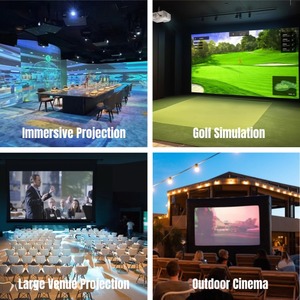 โปรเจคเตอร์เลเซอร์ 20000 ลูเมน 4K สำหรับสนามกีฬาขนาดใหญ่ จอภาพขนาดยักษ์ <span class=keywords><strong>อาคาร</strong></span>ขนาดใหญ่ ให้เช่า 4K HD ฉายภาพลงบนรถยนต์ ฉายภาพลงบนพื้นผิว - Product Image 4