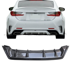 <b>Car</b> Tuning Carbon Fiber Rear Bumper Lip Spoiler Splitter <b>Diffuser</b> for Lexus RC300 F-SPORT 2014-2018 - Product Image 2