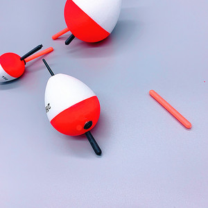 椭圆形红白夜光渔网伊娃海钓鱼浮标管 - Product Image 2