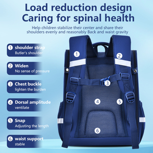 Mochila Escolar de Anime con Diseño Impermeable, Ligera, con Cierre, Correa de Hombro Curva de Nailon y Banda Reflectante - Product Image 2