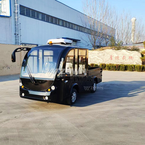 Autobús Turístico Eléctrico Semicerrado con Ventanas Flexibles, Vehículo Utilitario para Parques con Caja de Carga - Product Image 4