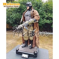 Patung Batman Ukuran Asli dari Koleksi Resin Fiberglass Hot Sal, Figur Aksi untuk Pajangan