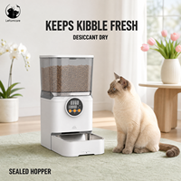 Distributeur automatique de nourriture 4L pour les jours de semaine : préparez les repas et l'alimentation programmée pour chats et petits chiens