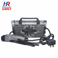 Chargeur de batterie embarqué HR002 OBC pour voiturette de golf, marine, AGV 24V25A, 36V20A, 48V20A, 60V15A, 72V15A LiFePO4, plomb-acide, IP67
