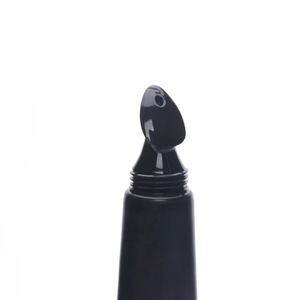 Envase Vacío de Plástico Negro D19mm para Crema de Ojos, Tubo Cosmético Personalizado con Cabezal de Masaje, Tubo para Brillo Labial con Masaje - Product Image 4