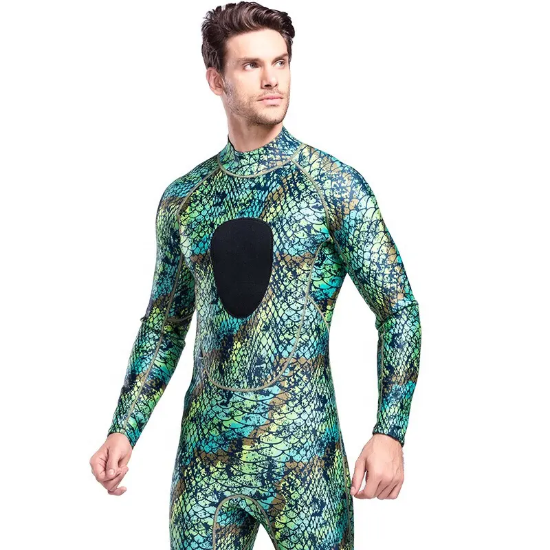 Neoprene 3Mm Diving Suit Full Suit Long Sleeve Surfing Suit Keep Warm Wetsuit For Men