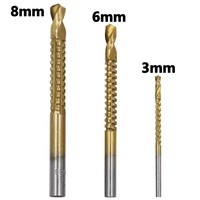 6 pièces HSS titane foret étagé haute vitesse jeu de forets étagés perceuse conique pour métal bois 4-12 4-20 4-32mm