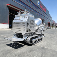 Kompakter Selbstladender Betonmischer Diesel Mini-Raupenhydraulik-Zementmischer Tragbare Maschine für Bauarbeiten