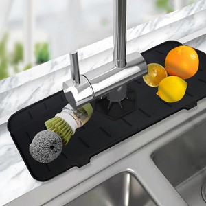 Protector de Salpicaduras de Silicona para Grifo de Fregadero, Juego de 2, Color Gris, Protector de Salpicaduras de Agua para Fregadero, 2022 - Product Image 4